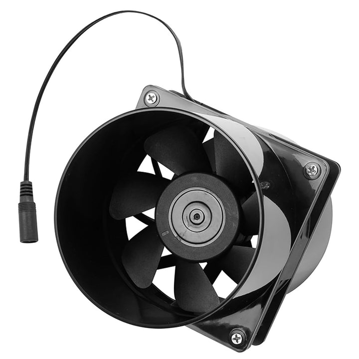 GOMETY Rohrventilator 100mm Lüfter DC12V, Axiallüfter Abluftventilator 100mm mit Geschwindigkeitsreg