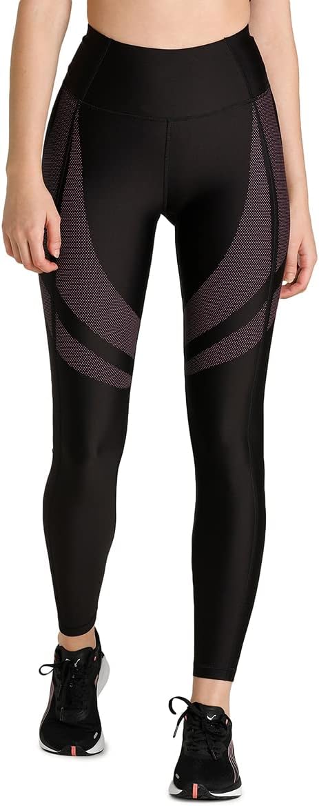 PUMA Damen Strumpfhose Eversculpt High Waist Full Tight XS Puma Schwarz-sonnenuntergang Rosa, XS Pum