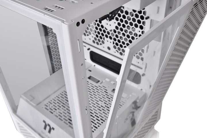 Thermaltake The Tower 100 Mini Snow Mini-ITX-PC-Gehäuse 3 x gehärtetes 4mm Glasseitenteil weiss CA-1
