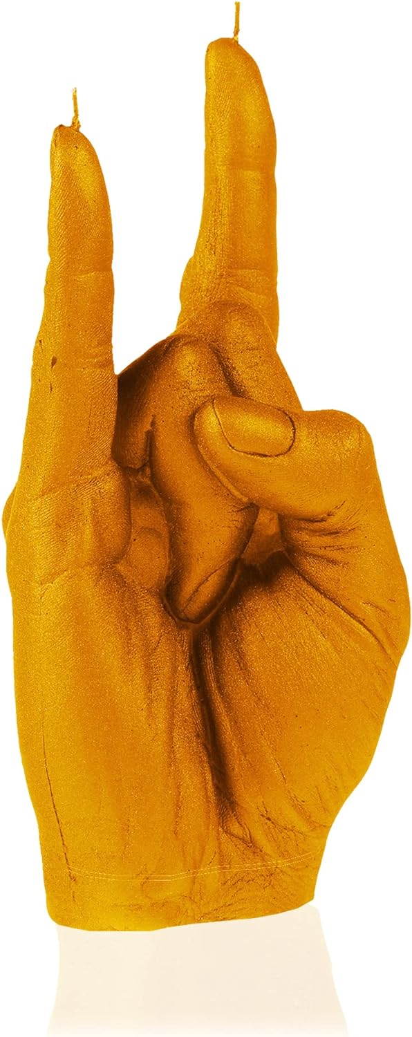 Candellana Hand RCK Kerze - Hand Figur - Coole Deko - Gothic Deko - Grunge Deko Kerze - Heavy Metal
