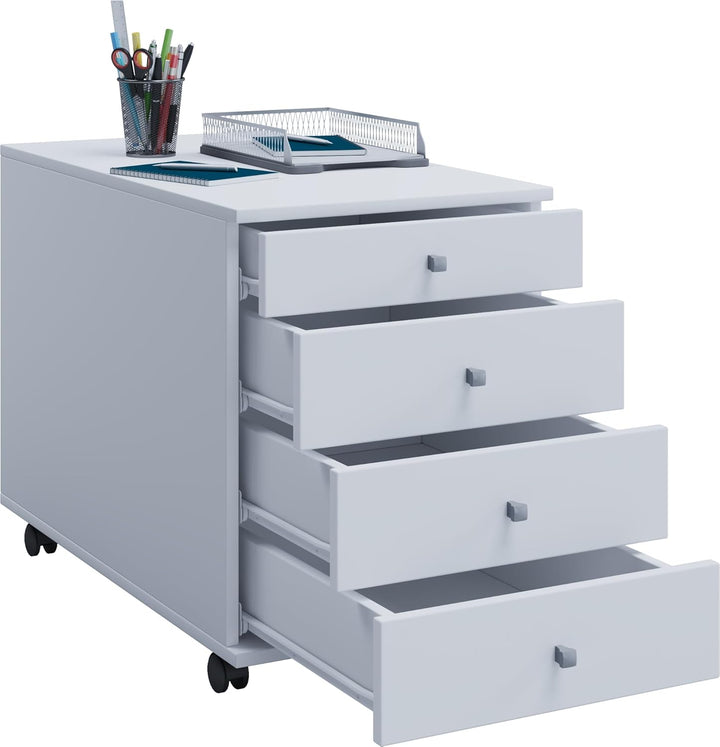 VCM Rollcontainer | Beistellcontainer mit Schubladen | Masse ca. H. 57 x B. 42 x T. 75 cm | Bürocont