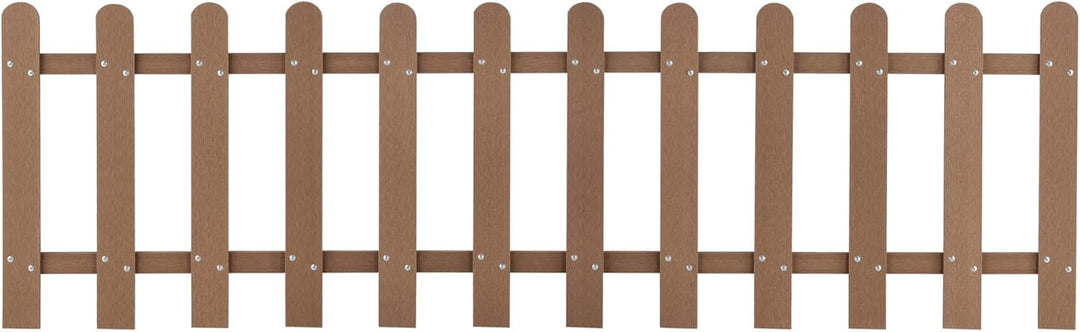 neu.holz WPC Gartenzaun Lattenzaun Holzzaun Gartenzaun Friesenzaun Sichtschutz Braun, Braun