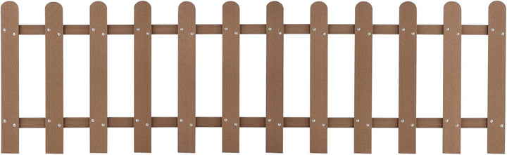 neu.holz WPC Gartenzaun Lattenzaun Holzzaun Gartenzaun Friesenzaun Sichtschutz Braun, Braun