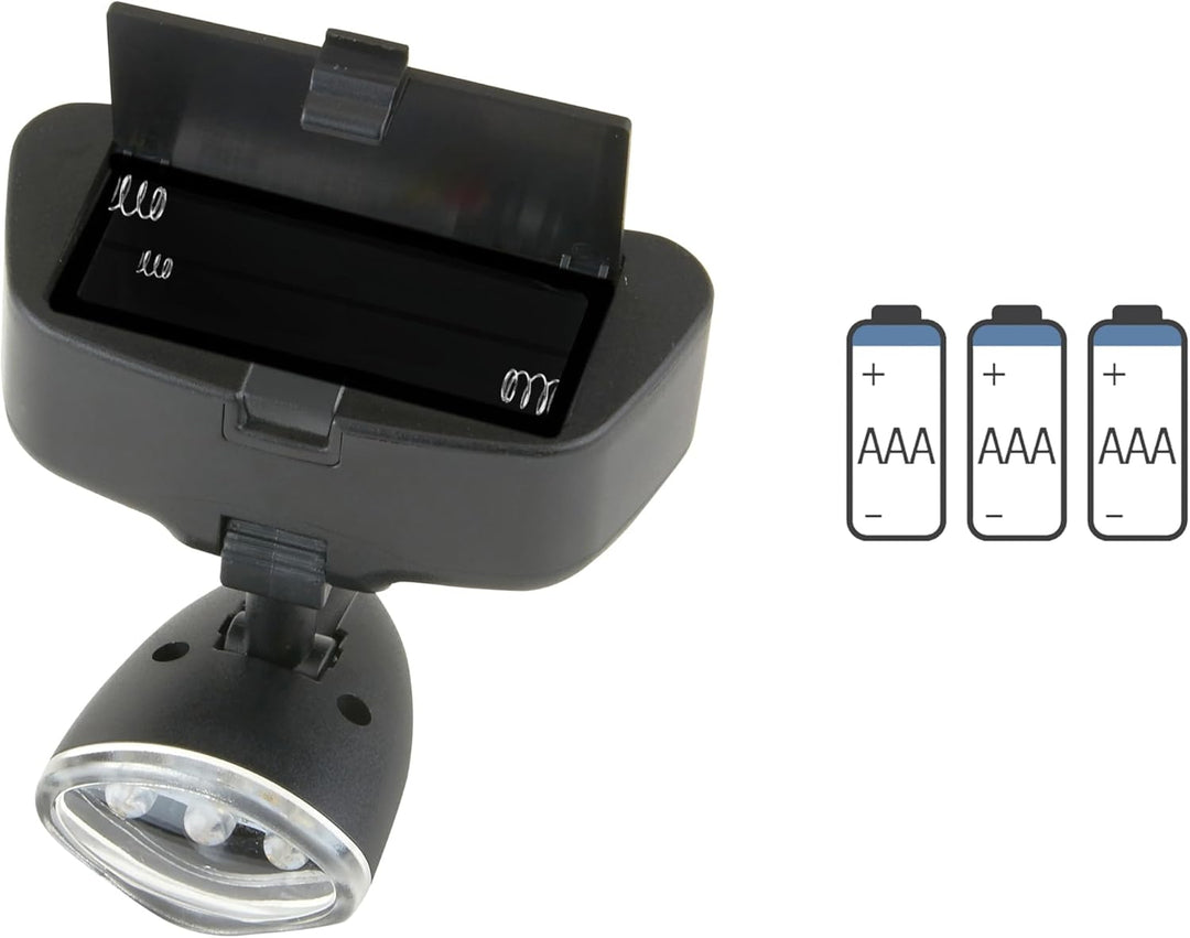 Carson MagniVisor Deluxe Komfort Kopflupe mit abnehmbarer LED Lampe und Wechsellinsen (CP-60) MagniV