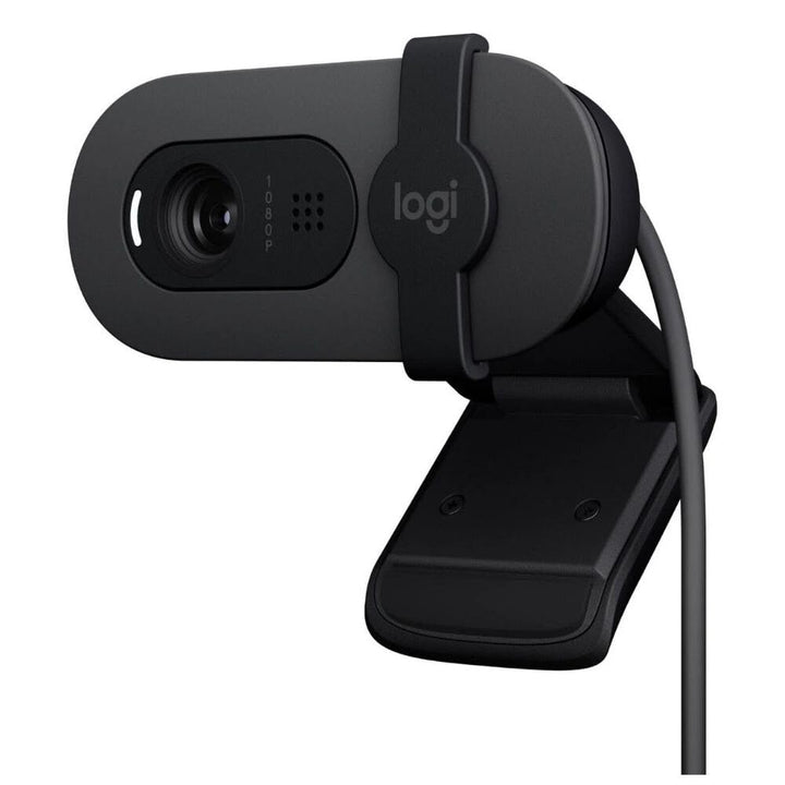 Logitech Brio 100 Full HD 1080p Webcam mit Privacy Cover Mikrofon - Schwarz schwarzes, schwarzes