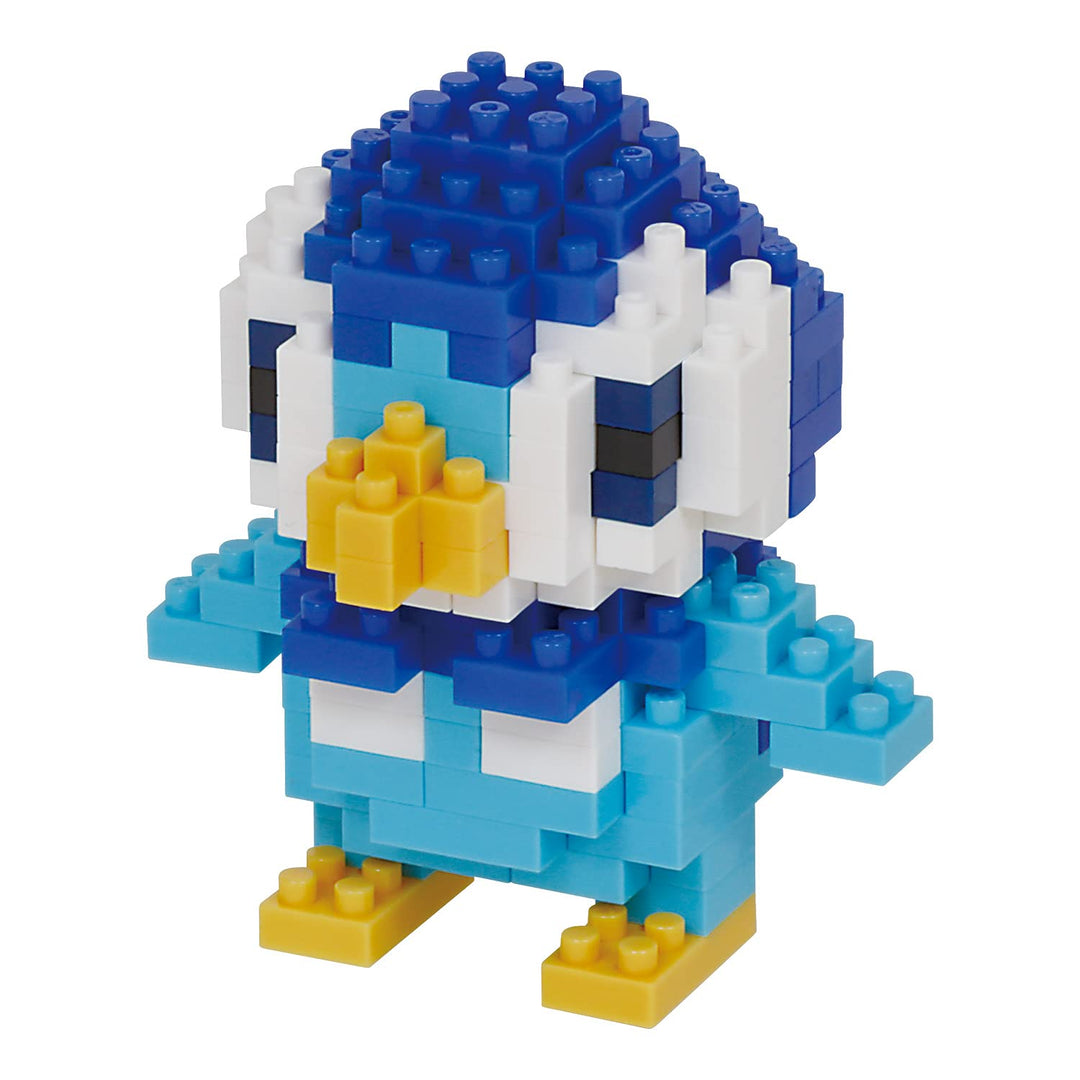 nanoblock -NBPM-079 - Pokemon Piplup Tiplouf Plinfa, Merhfarbig, Bandai, Plinfa