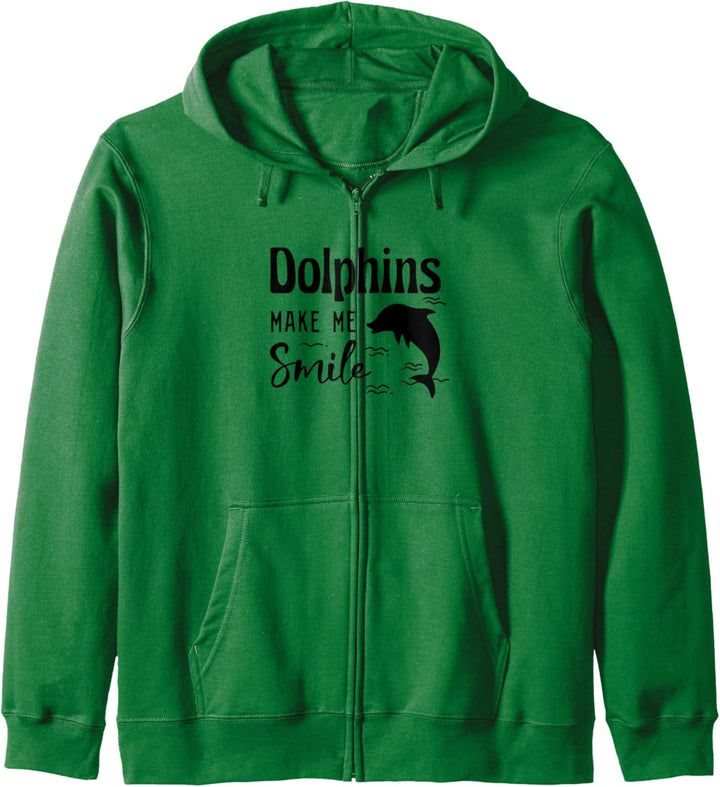 Delphine bringen mich zum Lächeln Niedlicher Delphin Kapuzenjacke