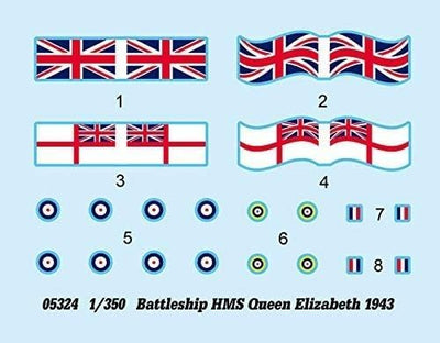 Trumpeter 05324 Modellbausatz Battleship HMS Queen Elizabeth