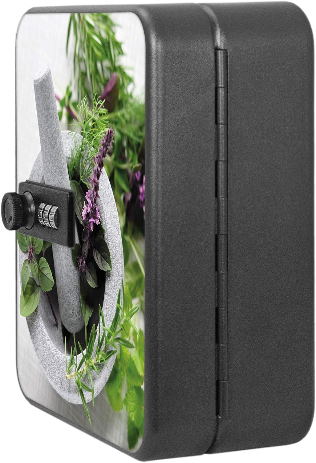 banjado® Burg-Wächter® abschliessbarer Schlüsselkasten mit Motiv Kräuter für 20 Schlüssel - Schlüsse