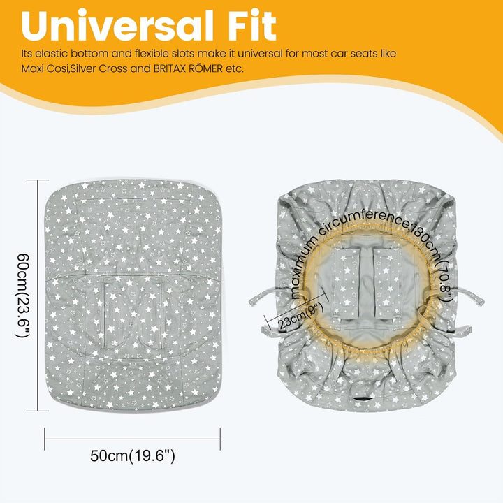Orzbow Universal Bezug für Babyschale,Schutzbezug aus 100% Baumwolle,Perfekter Passform für Babyscha