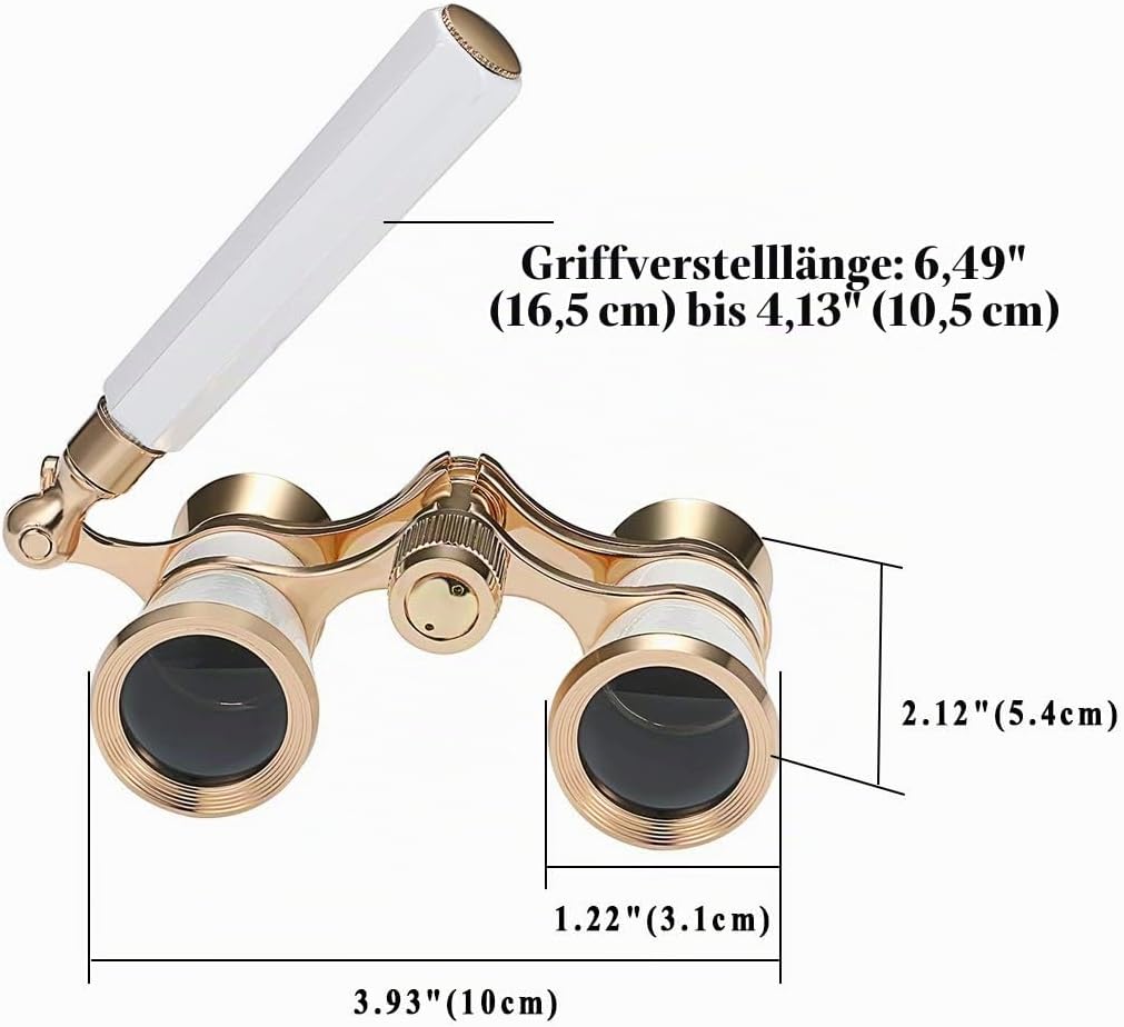 Aroncent Fernglas 3 X 25 kompakte Ferngläser mit Griff Damen Metall Teleskop für Wandern Sightseeing