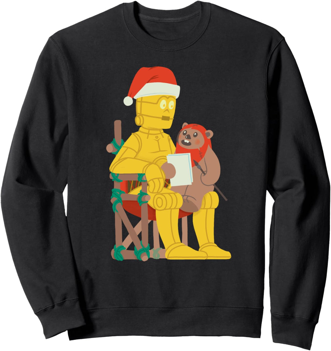 Star Wars Holiday Santa C-3PO & Ewok Sweatshirt