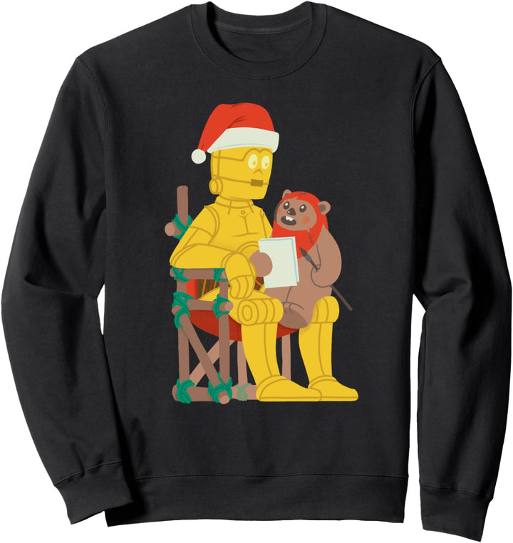 Star Wars Holiday Santa C-3PO & Ewok Sweatshirt