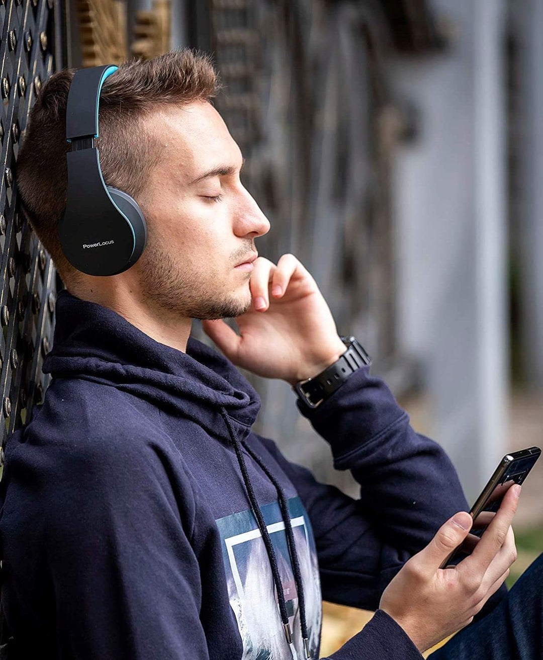 PowerLocus P1 Bluetooth Kopfhörer Kabellos, Wireless 5.0 Bluetooth Kopfhörer Over-Ear, Over Ear Kopf