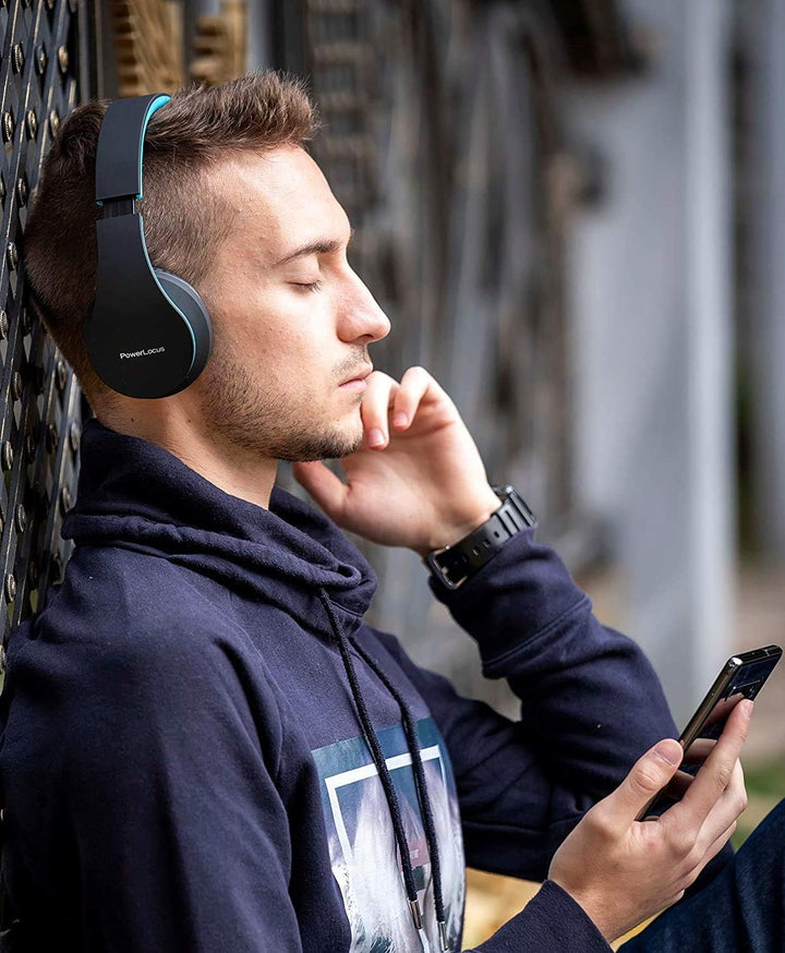 PowerLocus P1 Bluetooth Kopfhörer Kabellos, Wireless 5.0 Bluetooth Kopfhörer Over-Ear, Over Ear Kopf