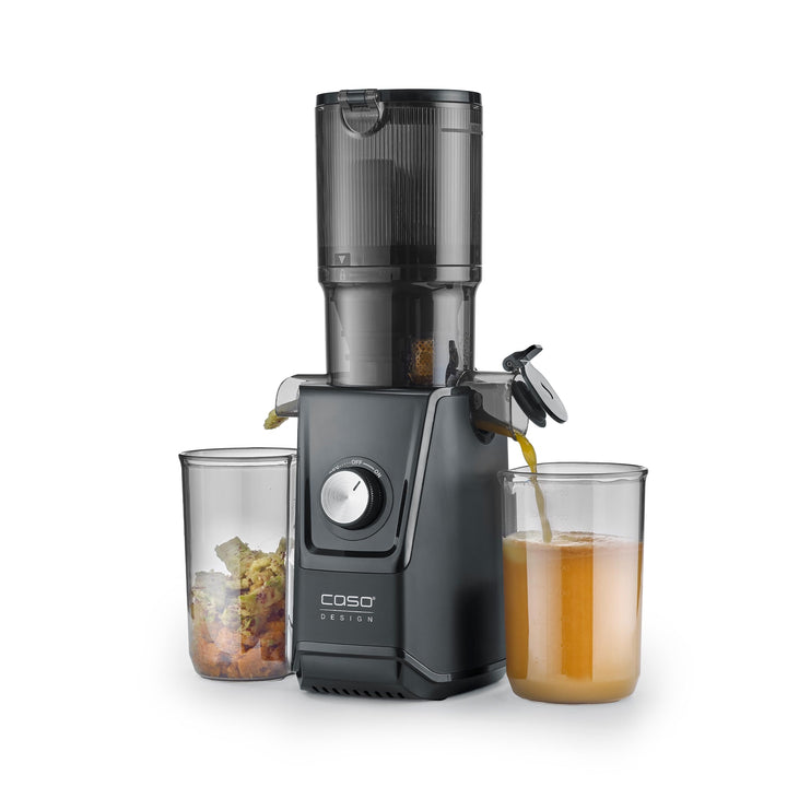 CASO Juice Fit - Slow Juicer, Sanftes und schonendes Entsaften dank niedriger Umdrehungszahl (40 U/m