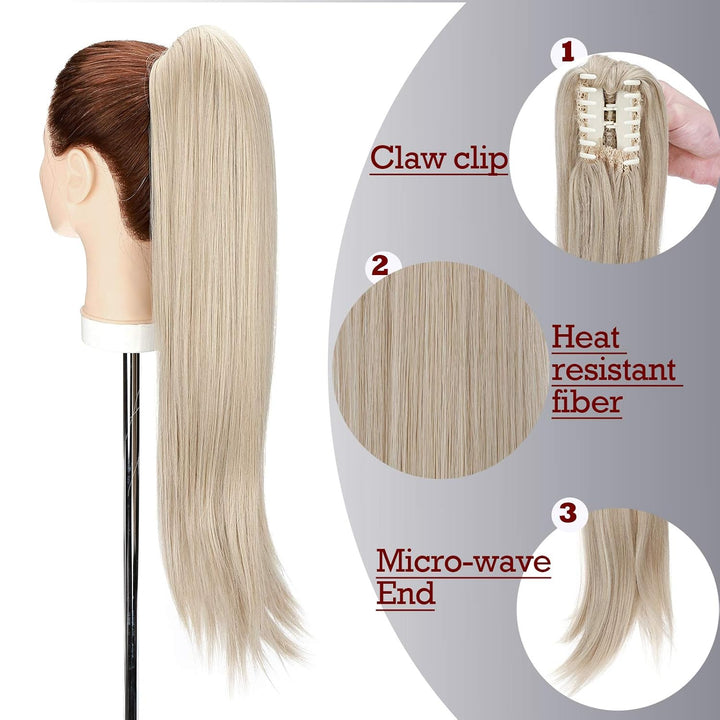 SEGO Ponytail Extension Pferdeschwanz Zopf mit Klammer Haarteil Haarverlängerung Hair Piece Haar Hit