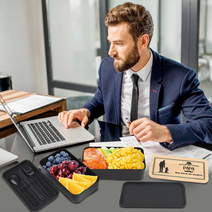 Brotdose Geschenke für Papa,Bester Bonus Papa Geschenk für Vater Schwiegervater,Geschenk Papa Gebu