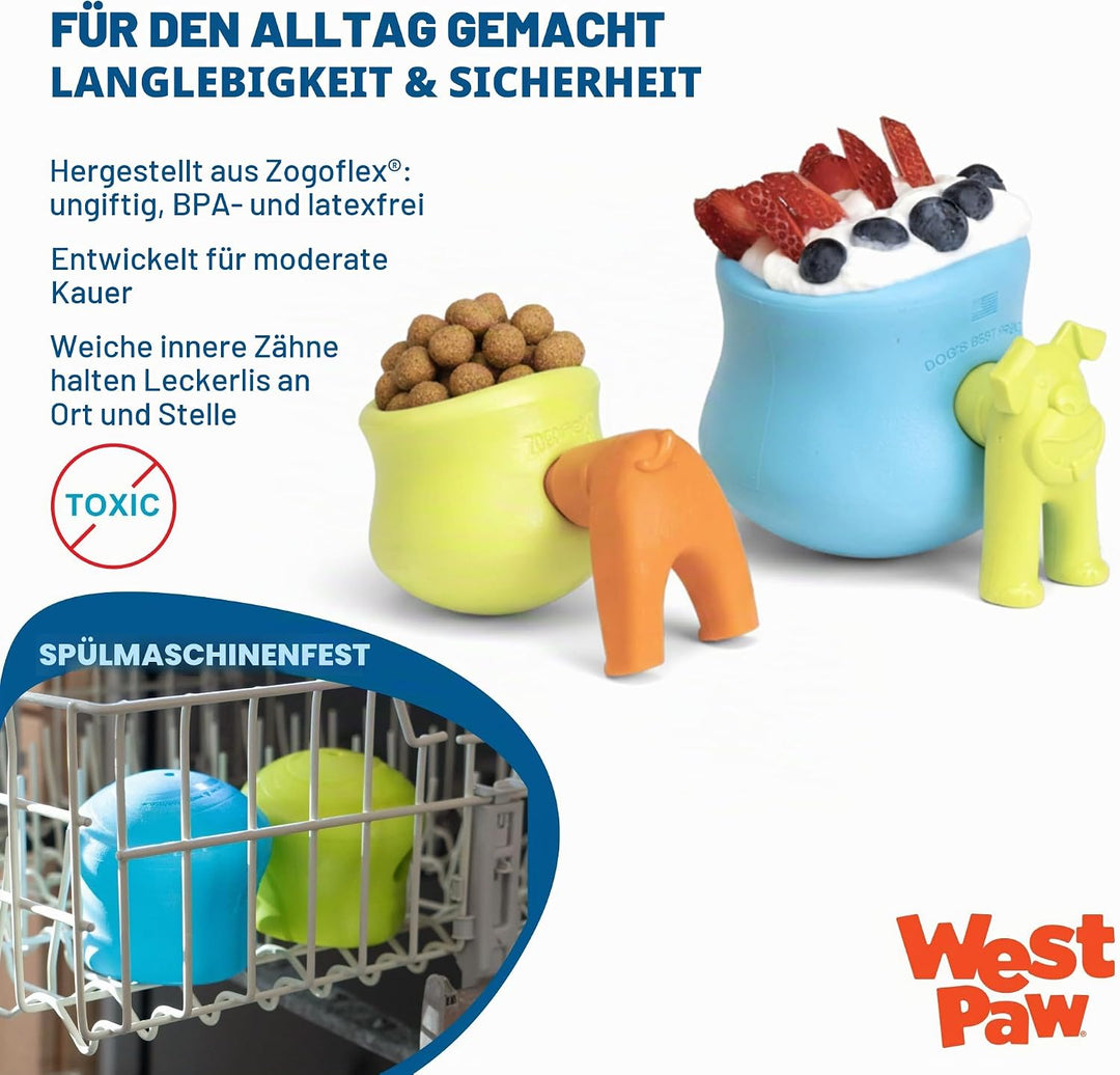 Zogoflex West PAW JUGUETE TOPPL S 8CM Azul Turquesa Small aqua blue, Small aqua blue