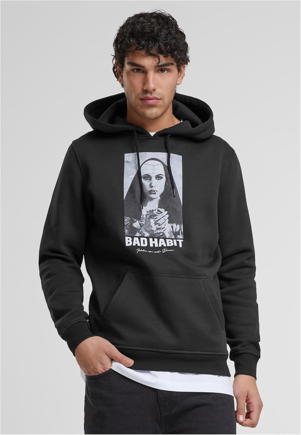 Mister Tee Herren Bad Habit Hoody Hooded Sweatshirt XS Schwarz, XS Schwarz