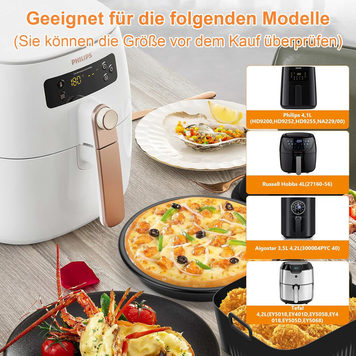 Heissluftfritteuse Zubehör für Philips Essential 4,1L (HD9200/HD9252/HD9255) - Wiederverwendbar, BPA
