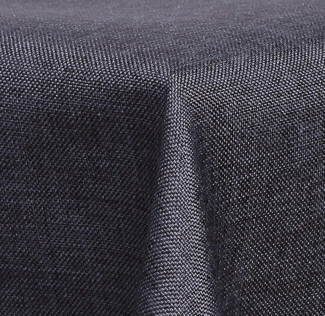 Textil Tischdecke - Leinen Optik - wasserabweisend oval (anthrazit, oval 160x260) Anthrazit oval 160
