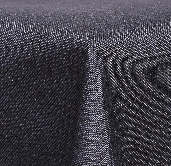 Textil Tischdecke - Leinen Optik - wasserabweisend oval (anthrazit, oval 160x260) Anthrazit oval 160