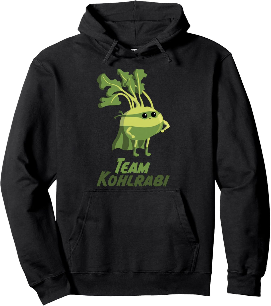 Kohlrabi | Gemüse Vegetarier Vegan Superfood Superheld Pullover Hoodie