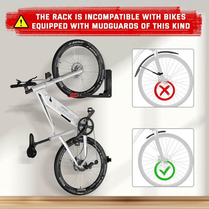 IMAYCC Upgrade-Version Schwenkbare Fahrrad Wandhalterung, Fahrradhalterung Wand ohne schweres Heben,