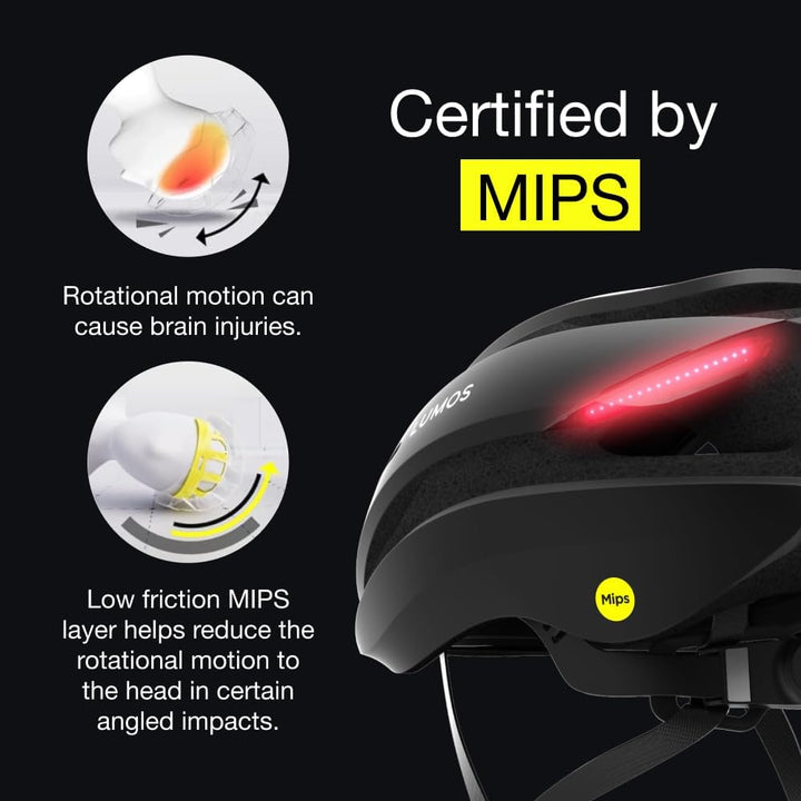 Lumos Ultra Smart-Helm | Fahrradhelm | Vorder- und Rücklicht (LED) | Blinker | Bremslichter | Blueto