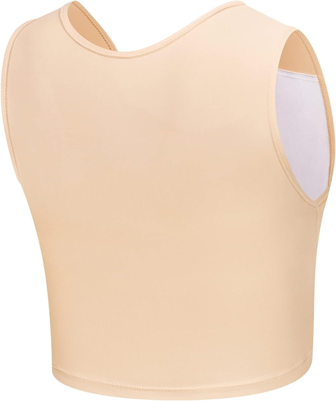 Brust Binder Transgender FTM Cosplay Atmungsaktive Halb Trans Binder Tank Top Nude 3XL, Nude 3XL