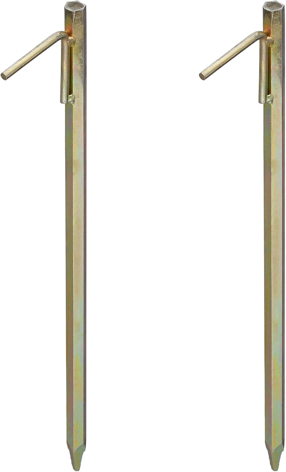 4 x XXL Bodenanker, Erdanker für Harte Böden, 51cm, Zeltzubehör, zum Einschlagen, Stahl galvanisiert