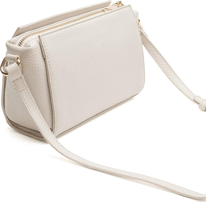 Lazarotti Bologna Leder Umhängetasche Damen | verstellbarer Schultergurt | mittelgrosse Crossbody Ba