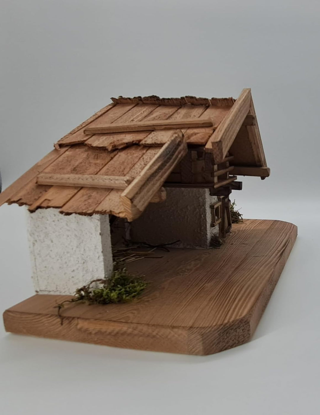 Weihnachtskrippe- Krippe Krippenstall Weihnachten-Weihnachtskrippe mit Figuren (KF-4)