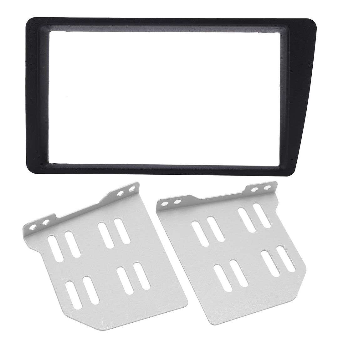 Qiilu Doppel-DIN-Installations-Dash-Kit, 2-DIN-Radio-Stereo-Armaturenbrett-Rahmenverkleidung, Ersatz