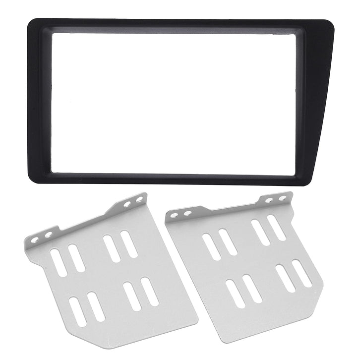 Qiilu Doppel-DIN-Installations-Dash-Kit, 2-DIN-Radio-Stereo-Armaturenbrett-Rahmenverkleidung, Ersatz