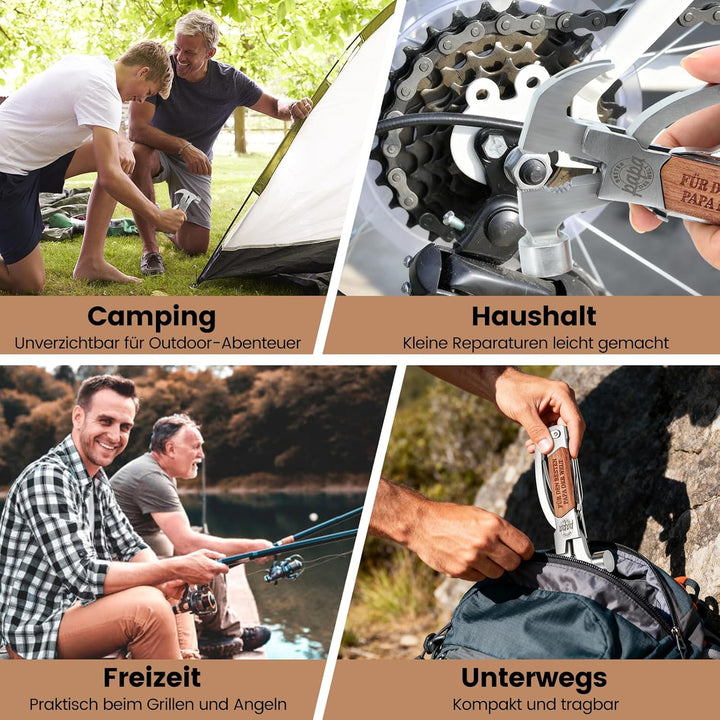 Tesmotor Geschenke für Männer, 12 in 1 Multitool Gadgets für Papa, Camping Zubehör Männergeschenke,