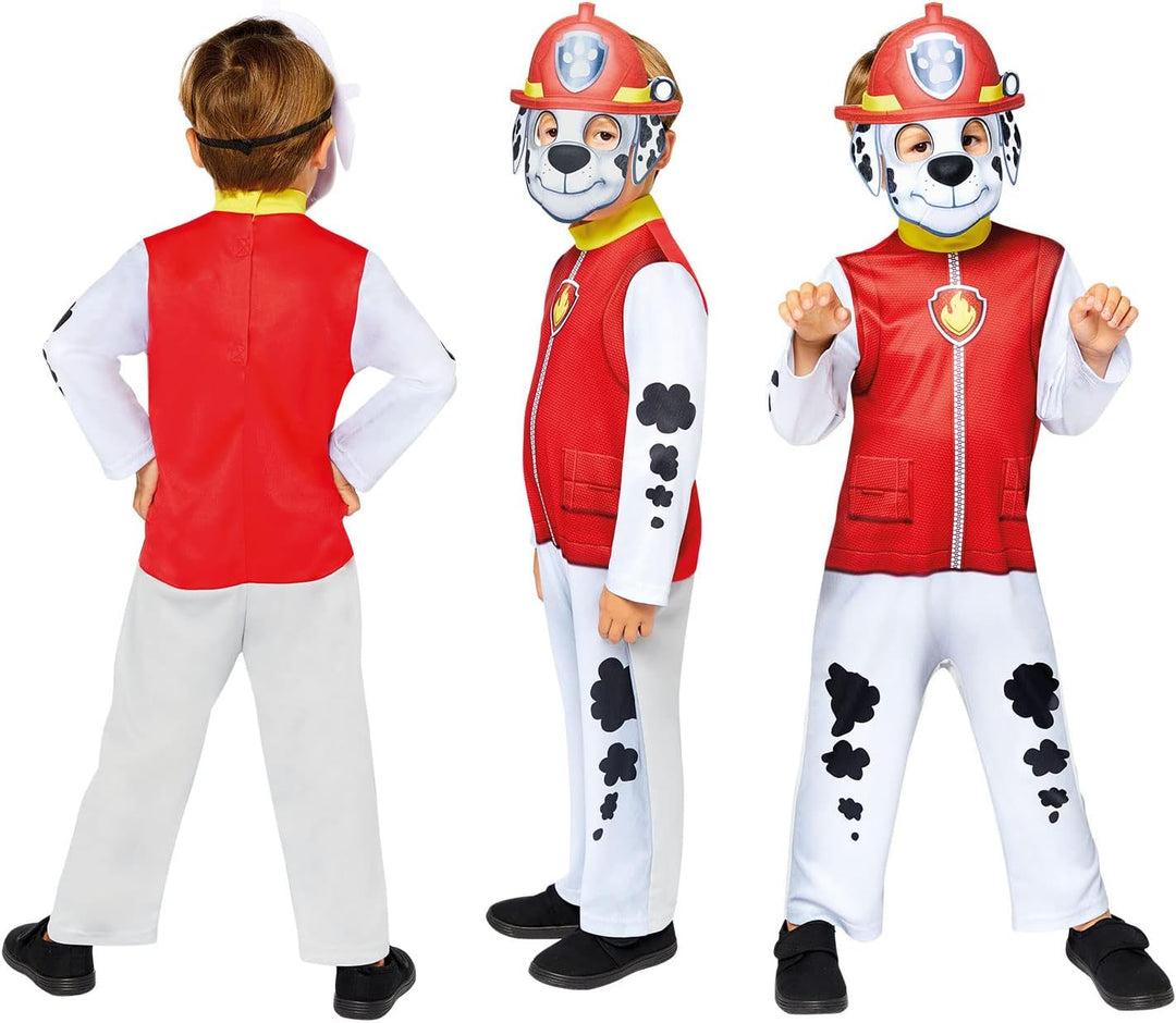 (PKT) (9909115) Child Boys Marshall Classic Costume (3-4yr) - Paw Patrol 104 Mehrfarbig, 104 Mehrfar