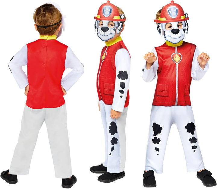 (PKT) (9909115) Child Boys Marshall Classic Costume (3-4yr) - Paw Patrol 104 Mehrfarbig, 104 Mehrfar