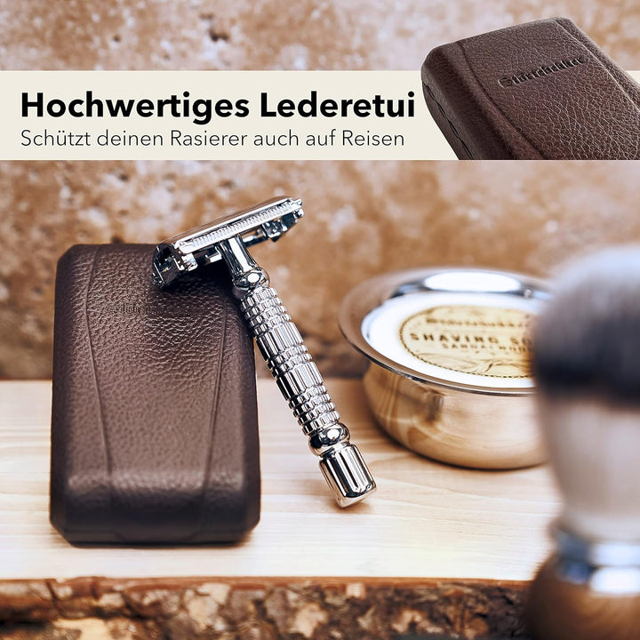 Störtebekker® Gentleman Essential Set - Hochwertiges Rasierset für eine perfekte Rasur - mit Rasierh