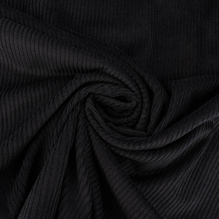 SCHÖNER LEBEN. Zugluftstopper Cord Baumwolle grob schwarz div Grössen, Auswahl:130cm Länge ca. 130x1