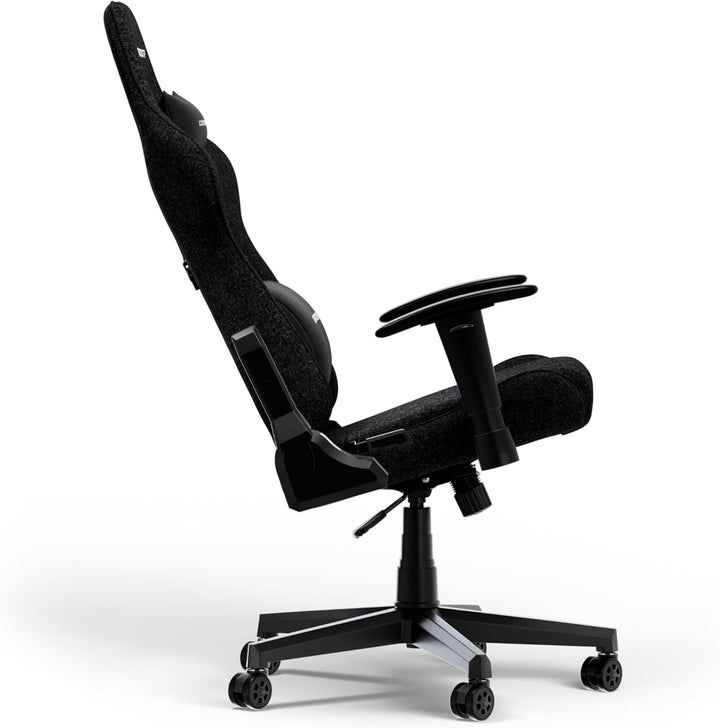 DXRacer Prince L Schwarz Stoff das Orginal Gaming Stuhl, Schreibtischstuhl, Bürostuhle, Office Chair