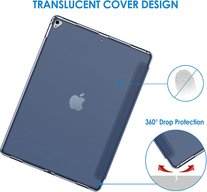 JETech Hülle für iPad Pro 12,9 (1. und 2. Generation, Modell 2015 und 2017), Schutzhülle mit Auto Sc