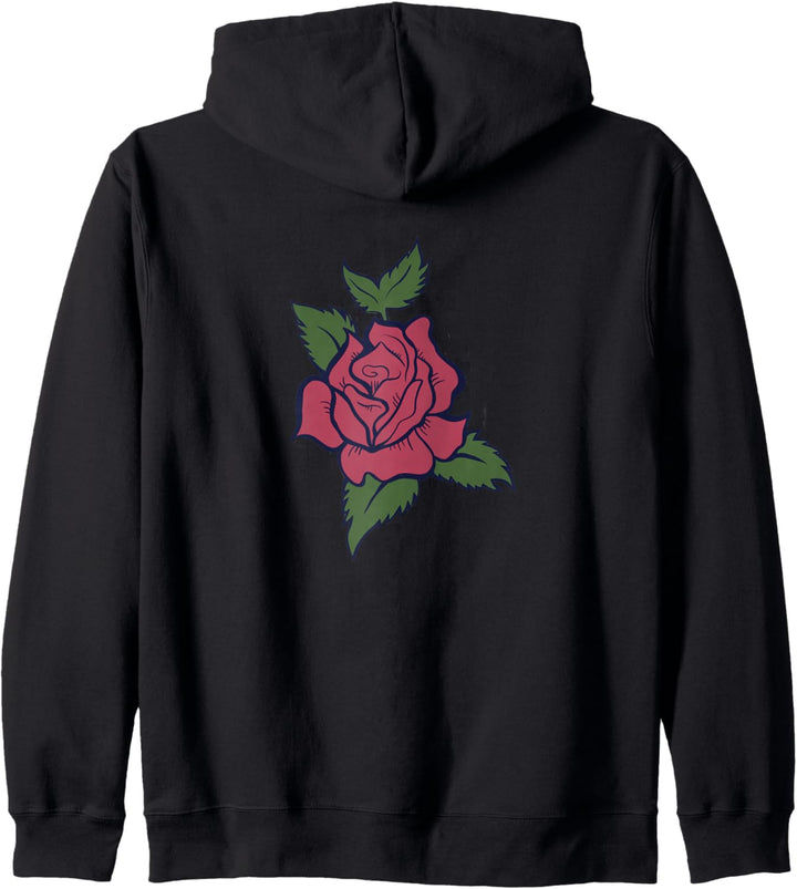 Rosen-Entwurfs-Rosen-Gartenarbeitgrafik Kapuzenjacke