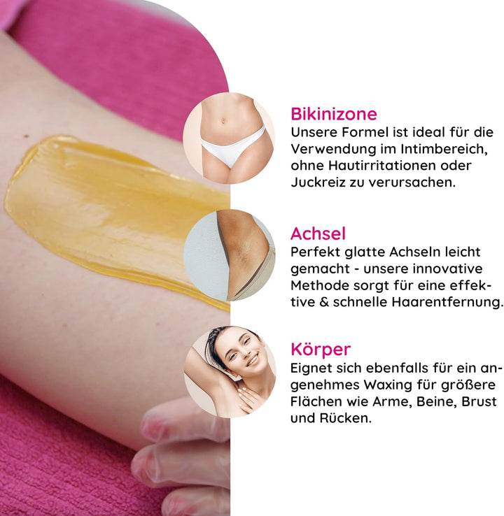 PINK Cosmetics - CITY WAX Rio 1 kg - Brasilianisches Premium-Waxing ohne Vliesstreifen - Wachsperlen
