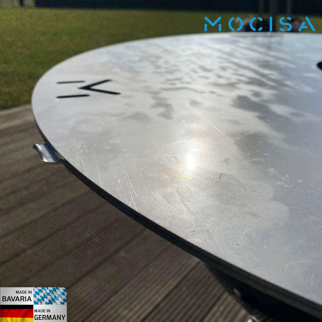 mocisa Universal Auflageleisten für Feuerplatte | Grillplatte | Plancha | Grösse einstellbar | Absta