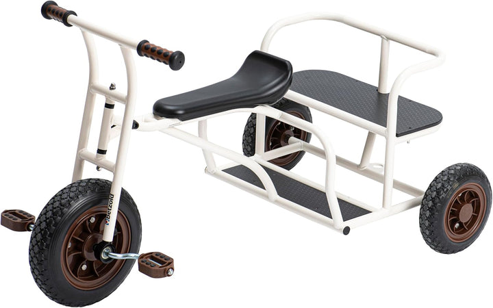 Betzold Ersatzrad für Dreirad Cruiser - Vorderrad mit Pedalen und Eva-Bereifung Braun Schwarz, Braun