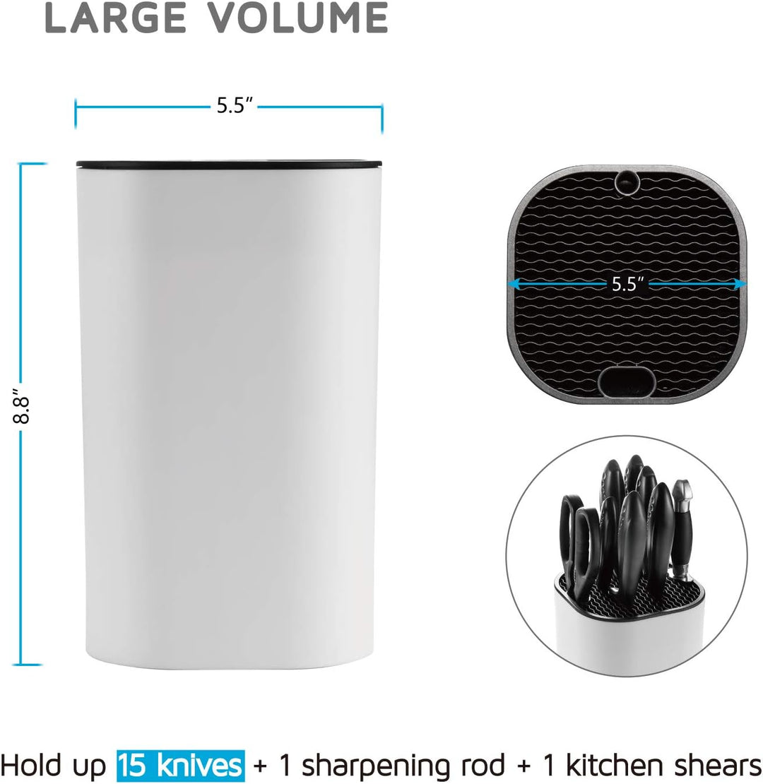 WELLSTAR Messerblock ohne Messer, Unbestückt Universal Messerblock,Sicherer Messerhalter Platzsparen