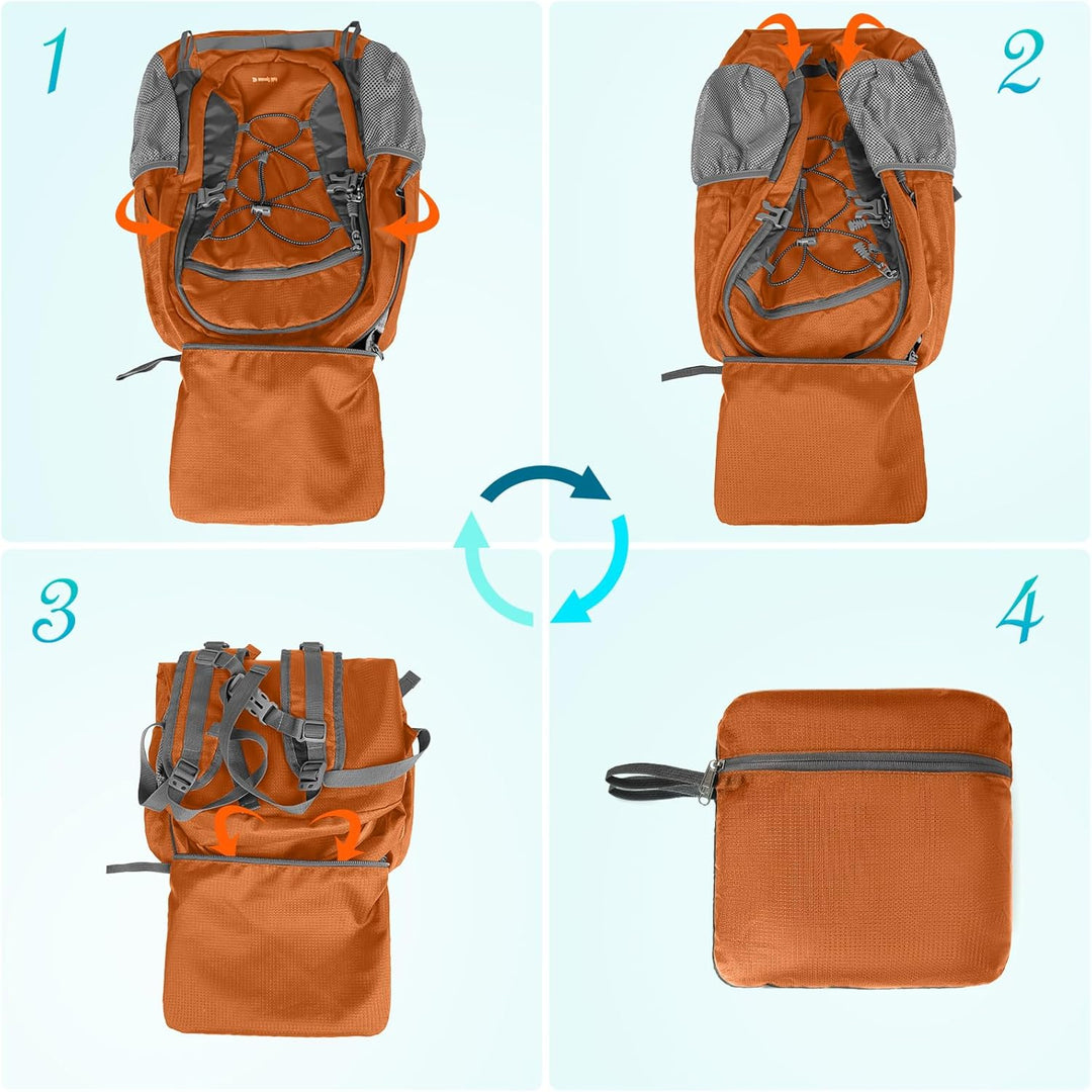 RAINSMORE Wanderrucksack Herren Damen 40L Wasserdichter Rucksack Leicht Gross Reiserucksack Trekking
