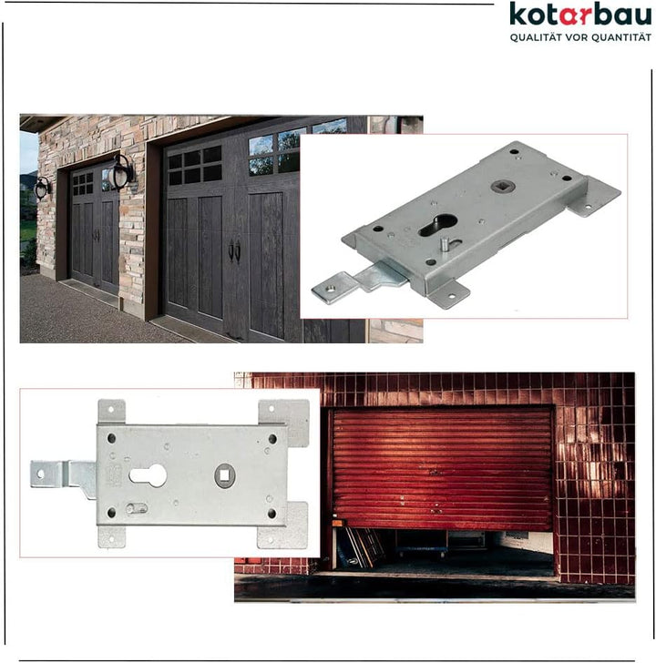 KOTARBAU® Garagenschloss 60 mm Stahl Torschloss Garagentorschloss Profilzylinder für Schwingtore Tor